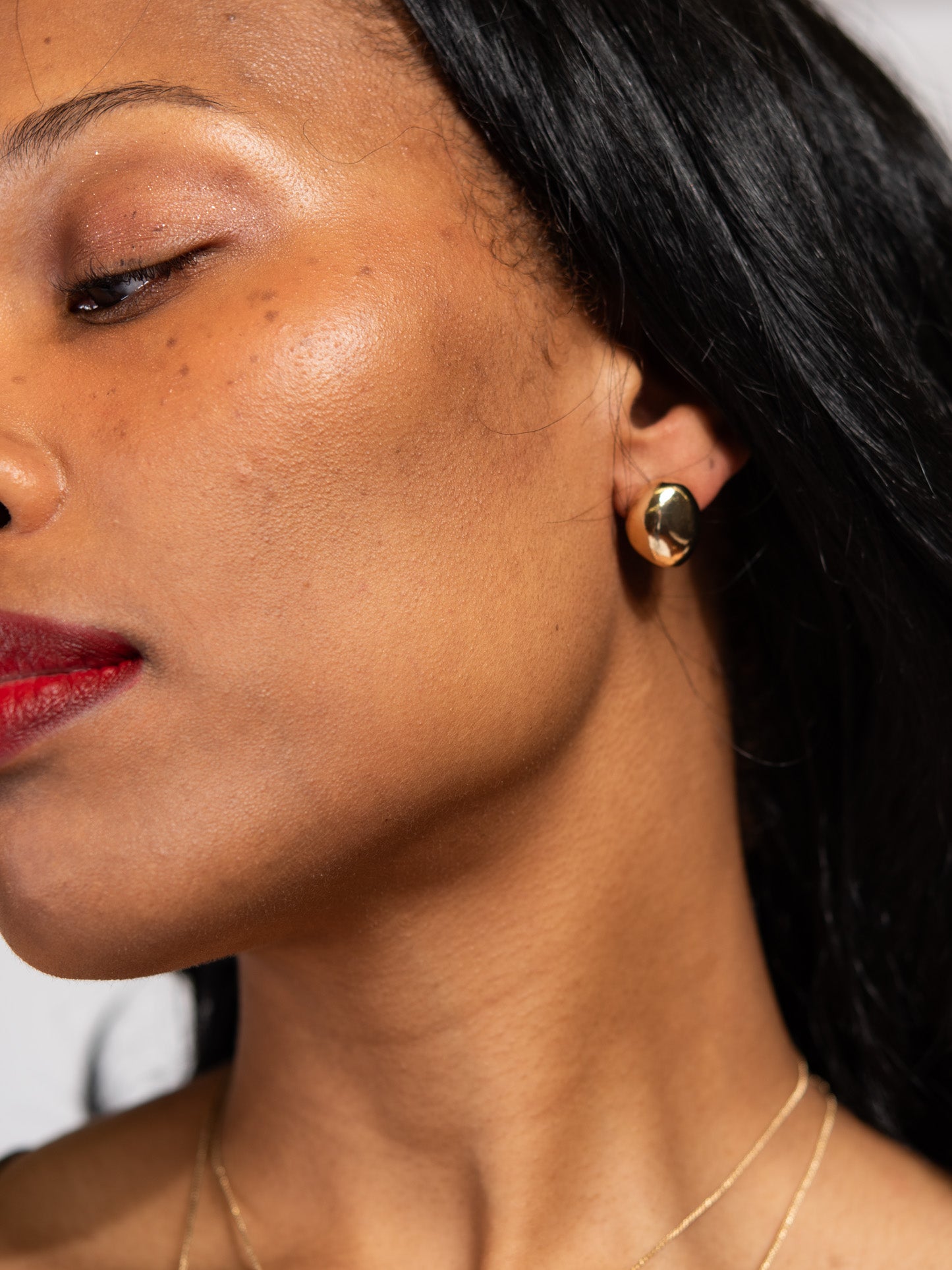 Sage Small Raindrop Stud Earrings