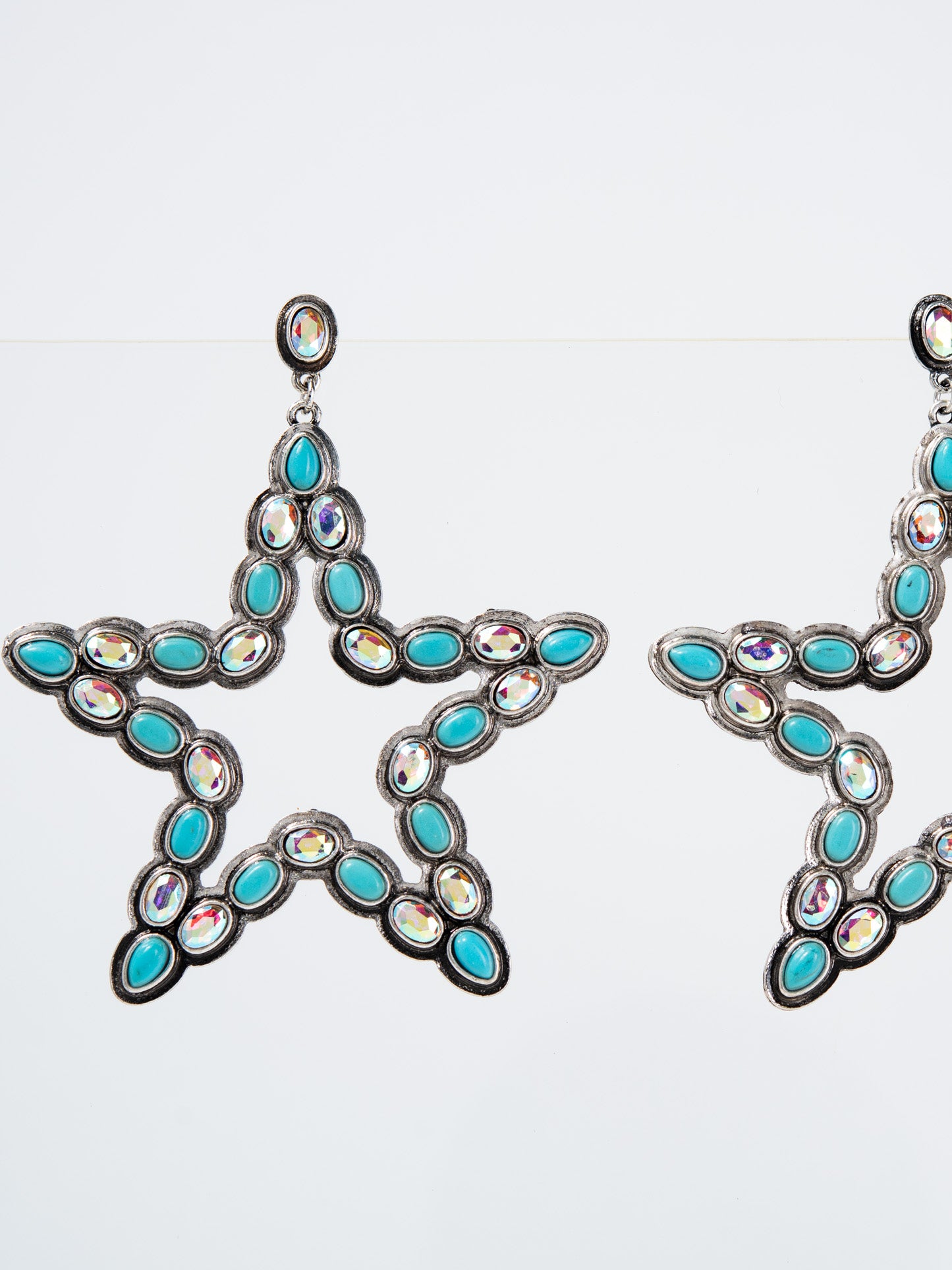 Clarke Large Western Star Dangle Earrings