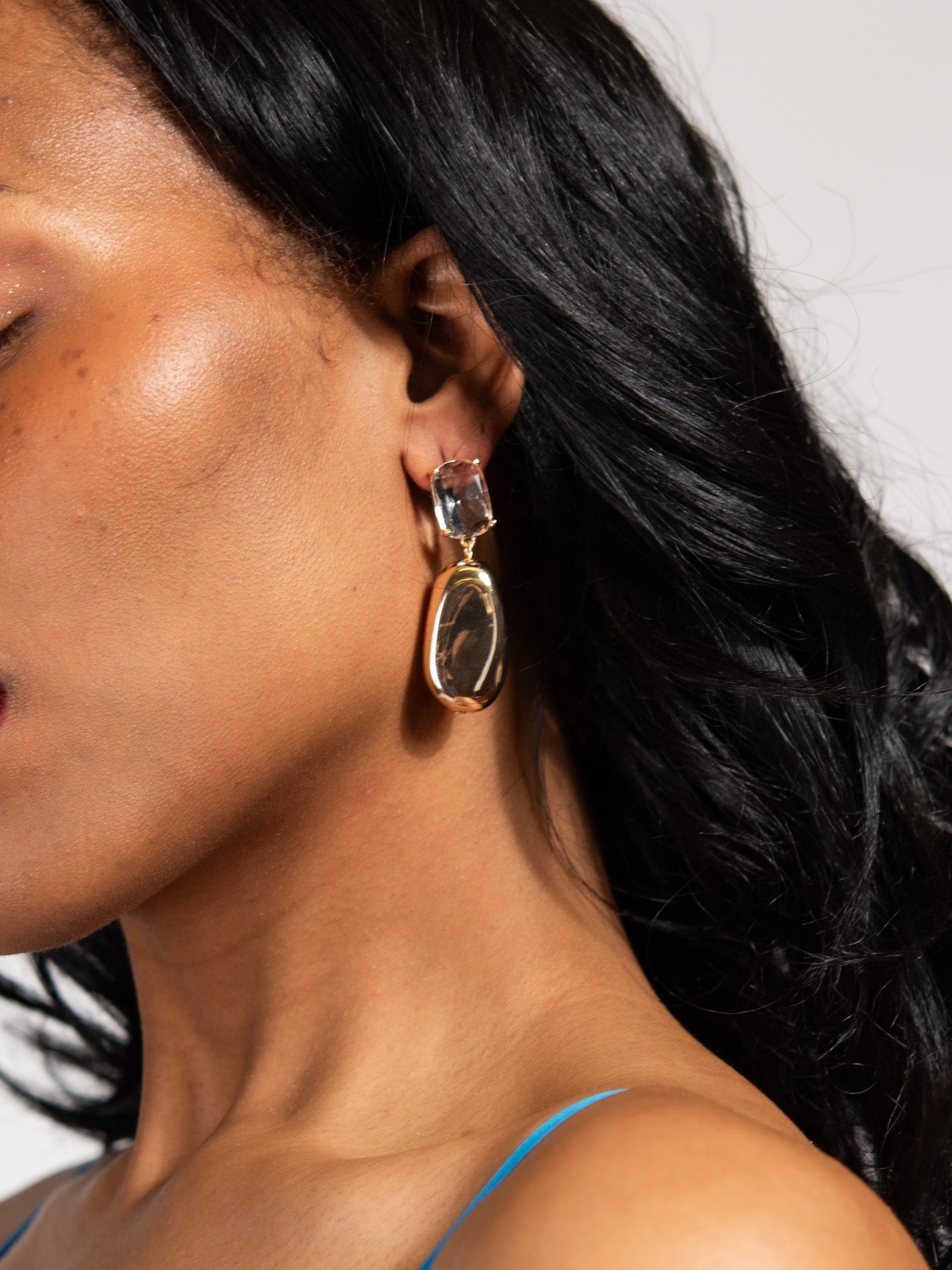 Magnolia Abstract Dangle Earrings