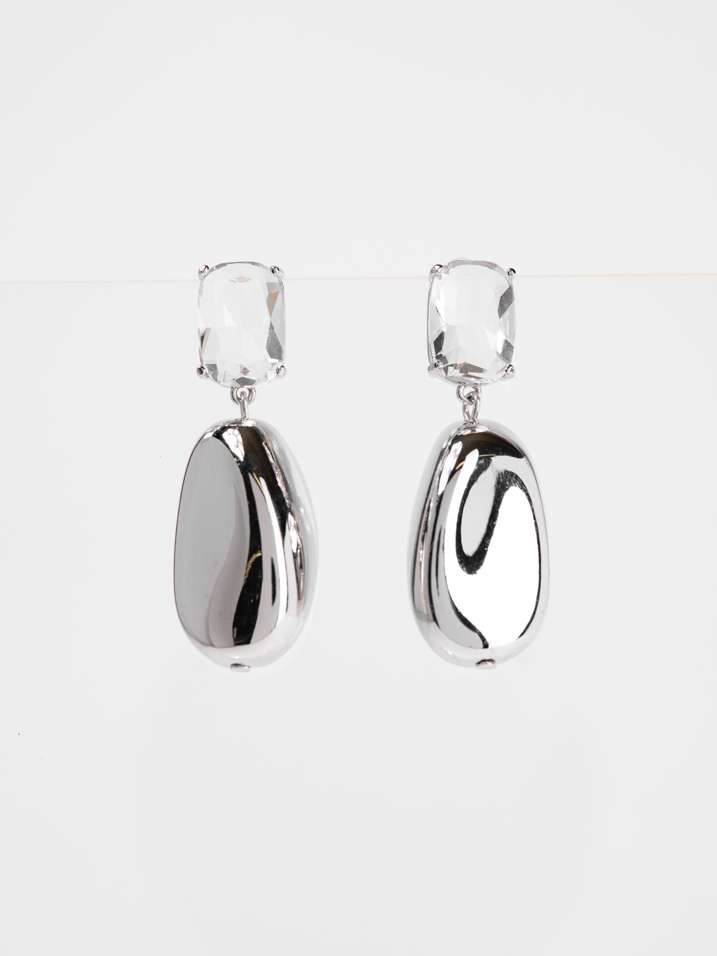 Magnolia Abstract Dangle Earrings