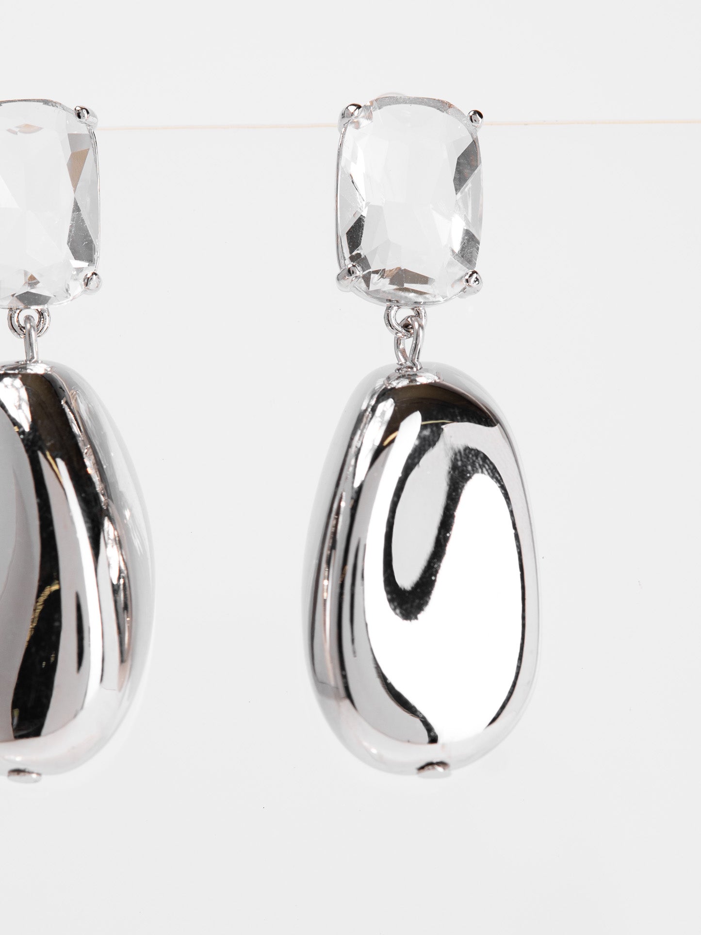 Magnolia Abstract Dangle Earrings