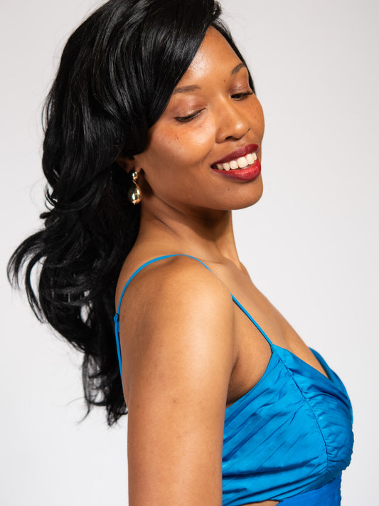 Everleigh Dangle Teardrop Earrings | Gold