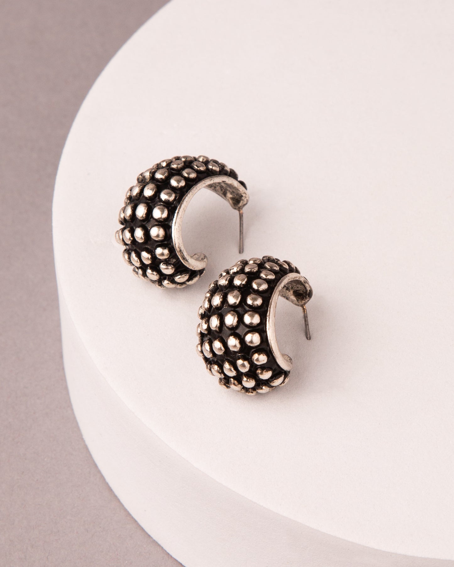 Kennedy Western Sculpted Bubble Hoop Earrings