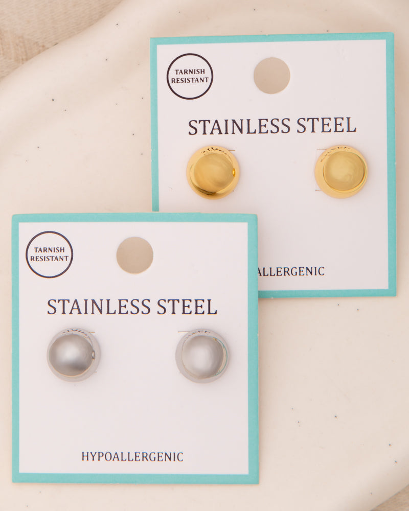 Anaiah Polished Sphere Stud Earrings