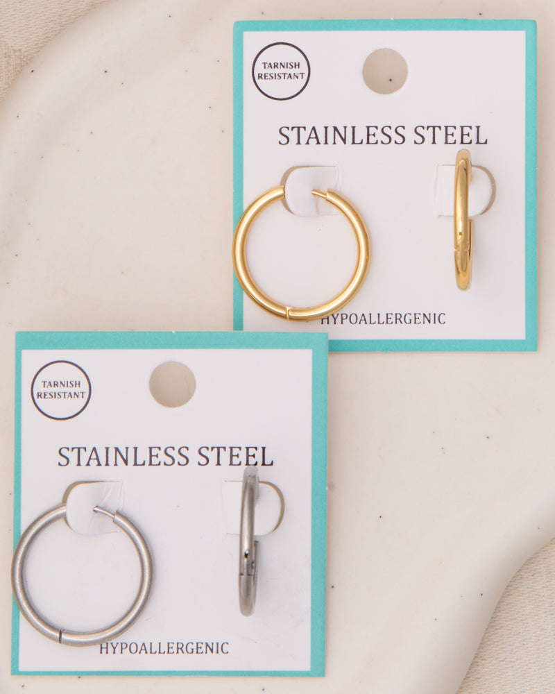Mazie Click Top Huggie Hoop Earrings