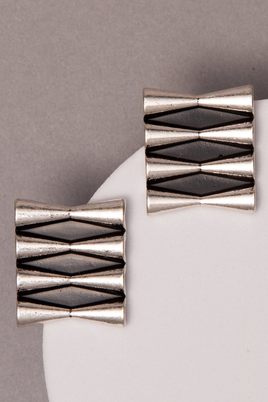 Hallie Western Geometric Shield Dangle Earrings