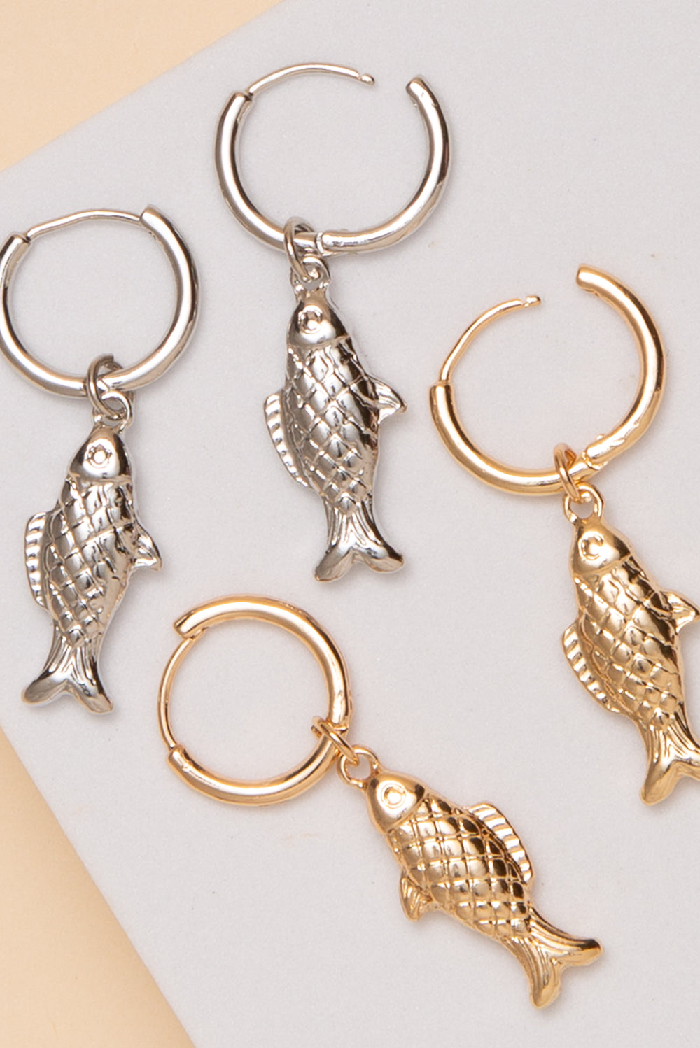 Elle Fish Hook Dangle Earrings