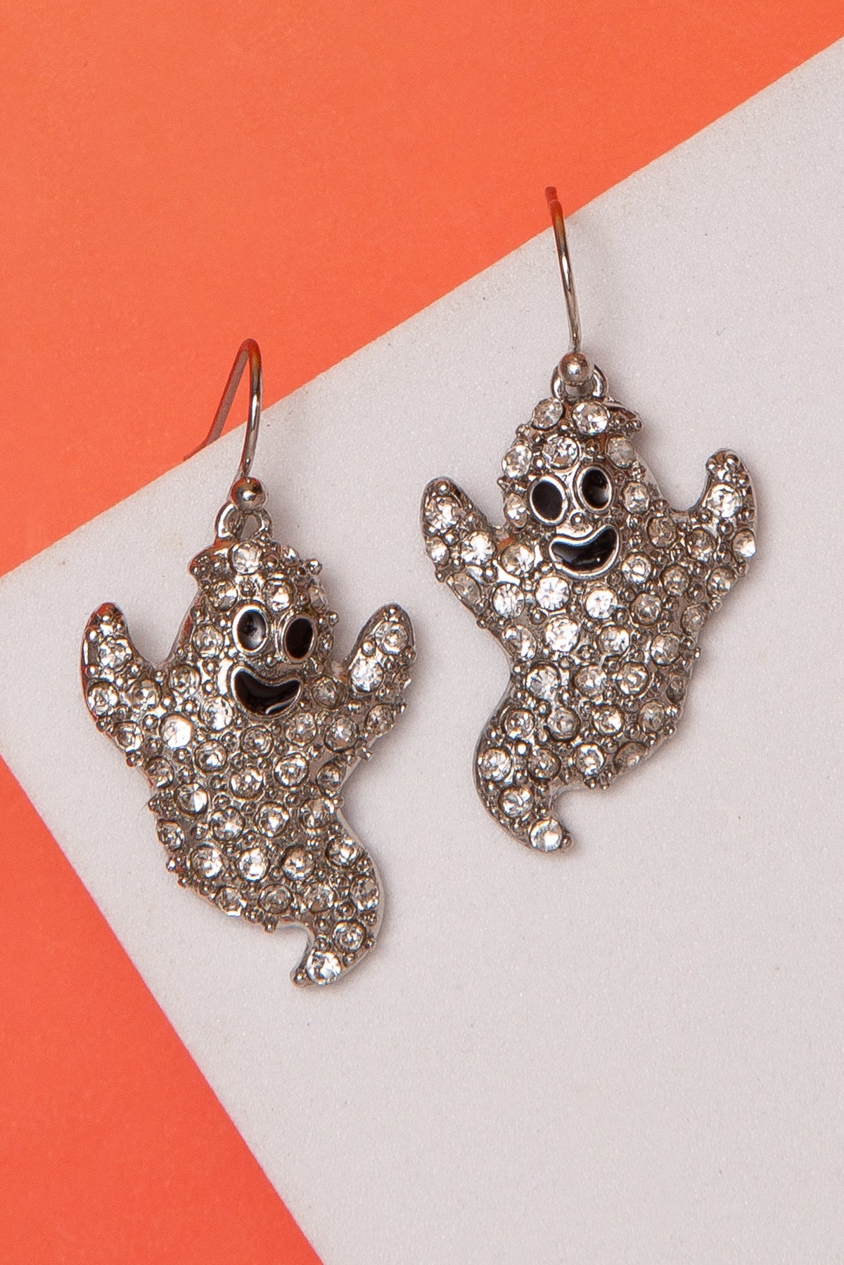 Aurora Rhinestone Crystal Ghost Earrings