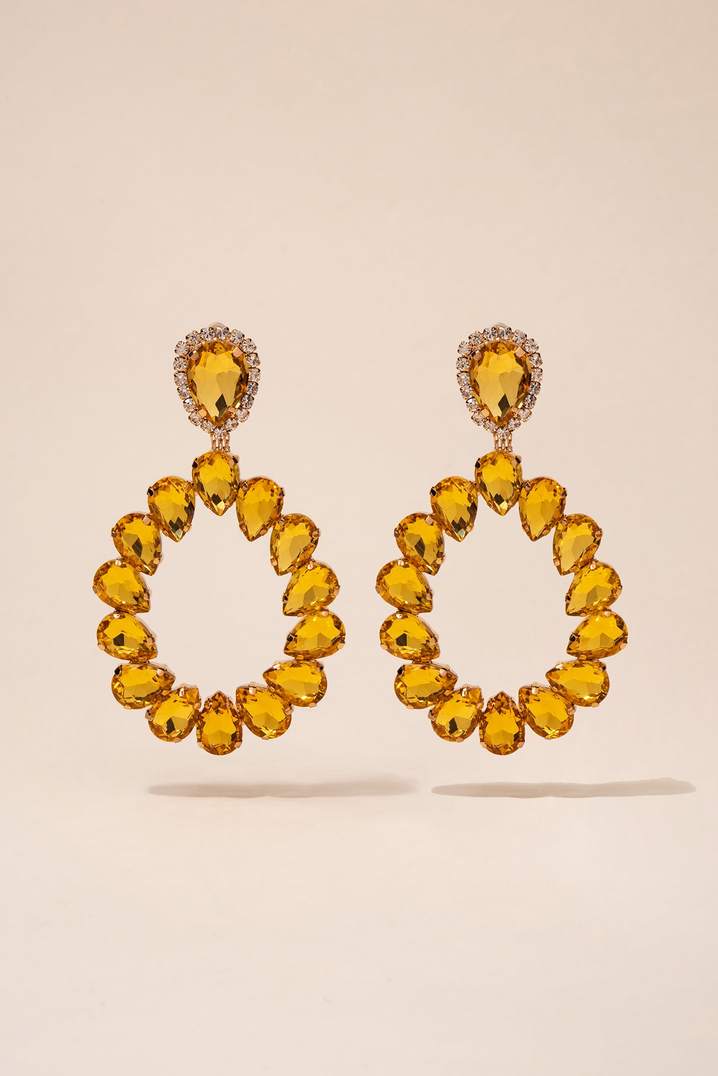Loretta Statement Pear Drop Earrings