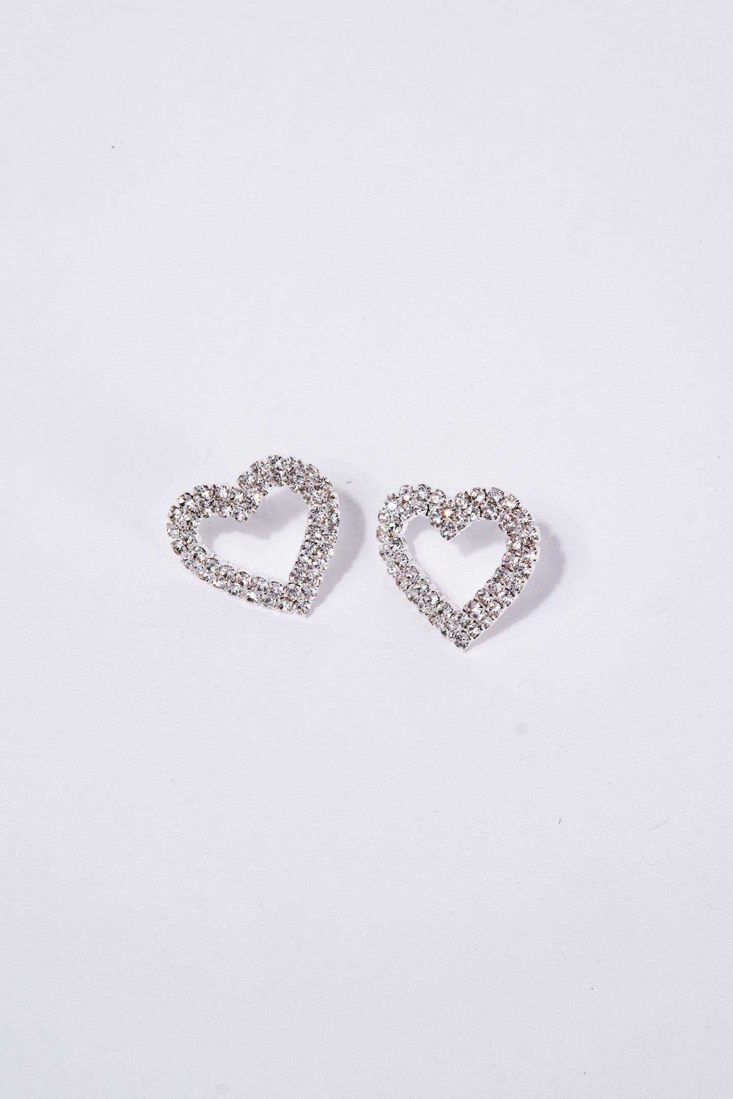 Brianna Heart Pave Drop Earrings