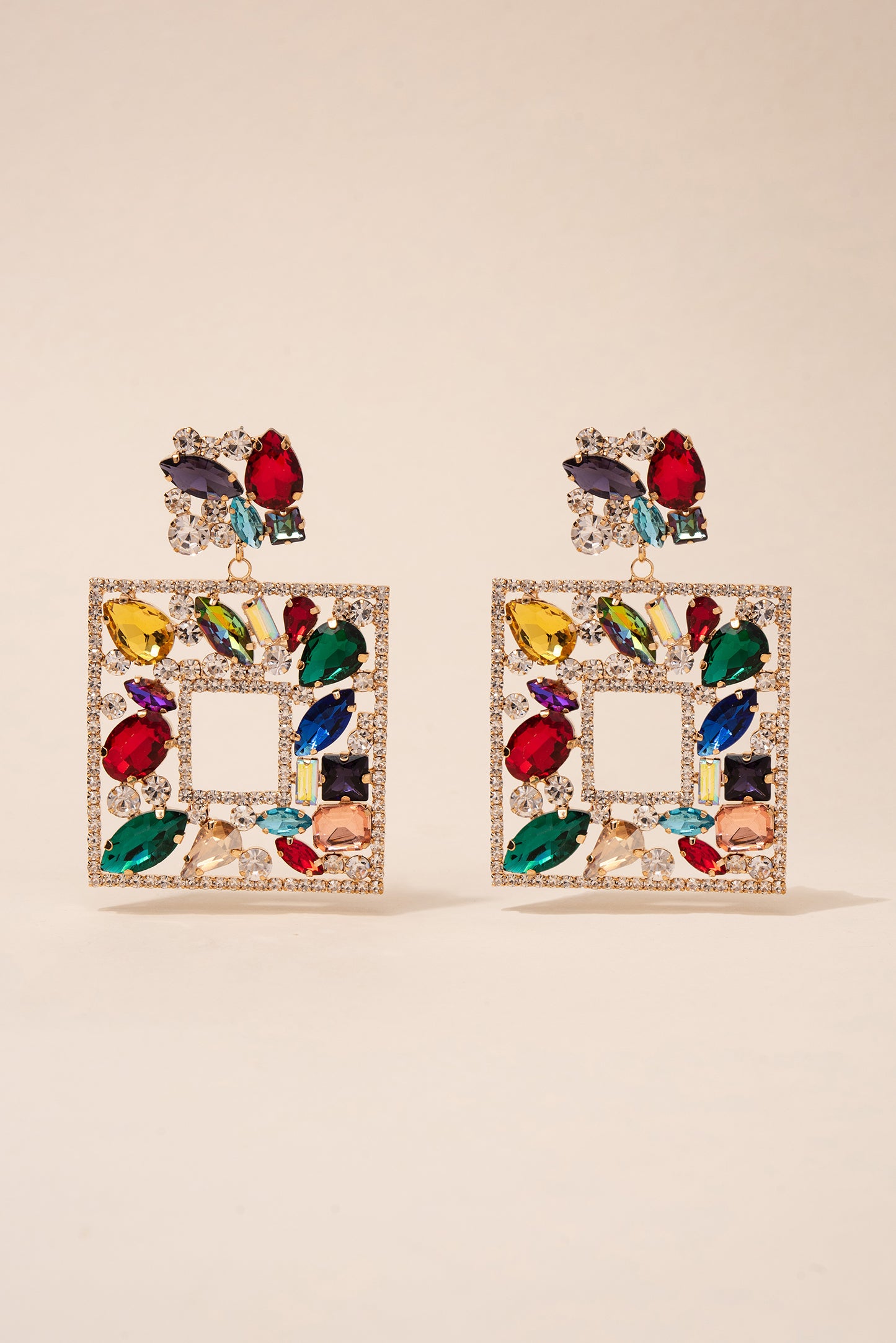 Cora Glass Statement Post Earrings
