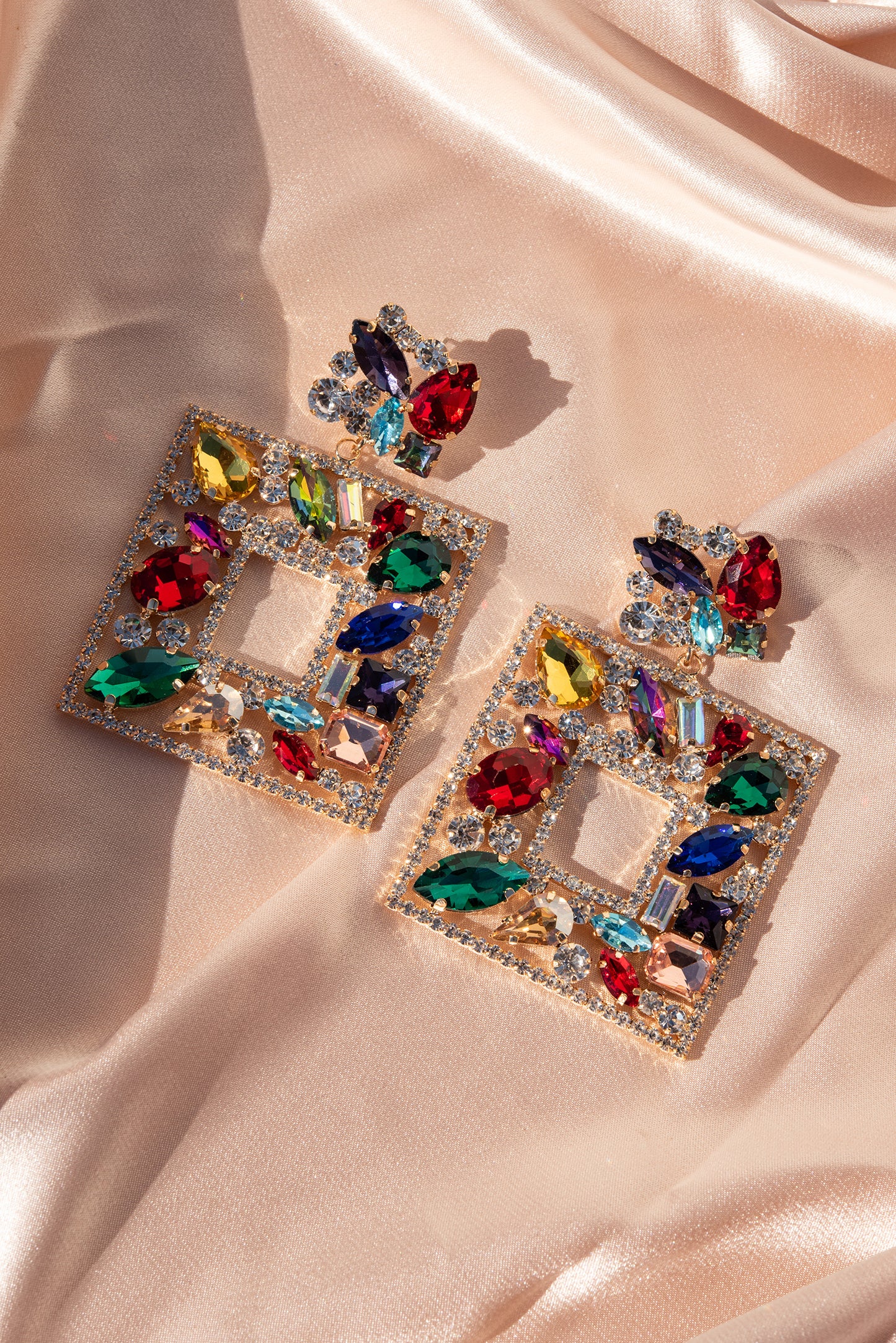 Cora Glass Statement Post Earrings