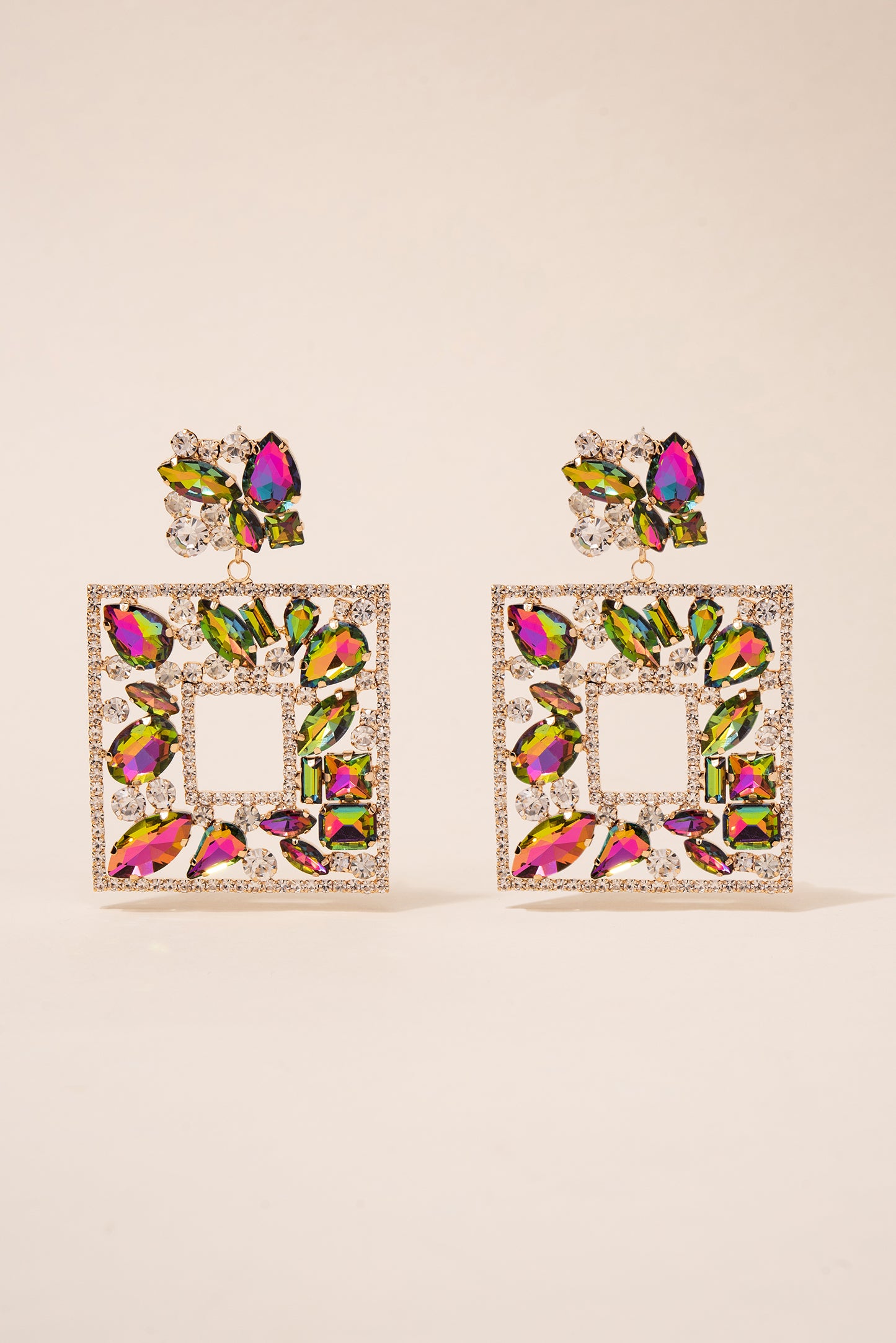 Cora Glass Statement Post Earrings