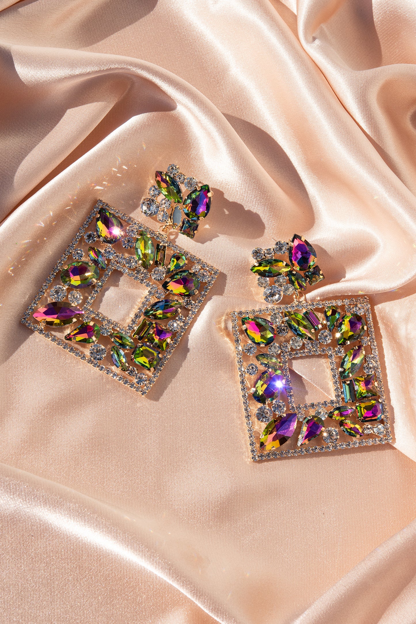 Cora Glass Statement Post Earrings