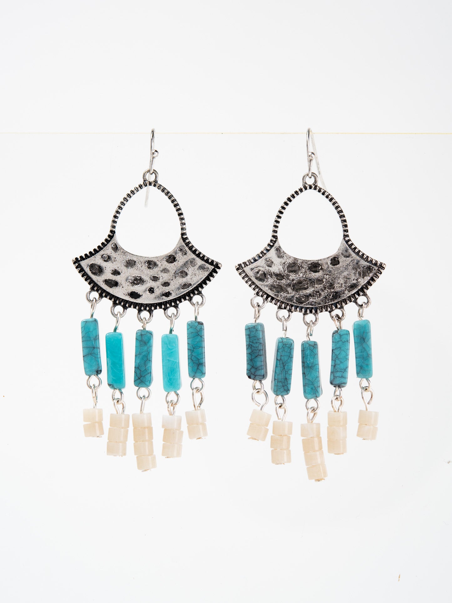 Amelia Native American Western Multi Beaded Tassel Earrings