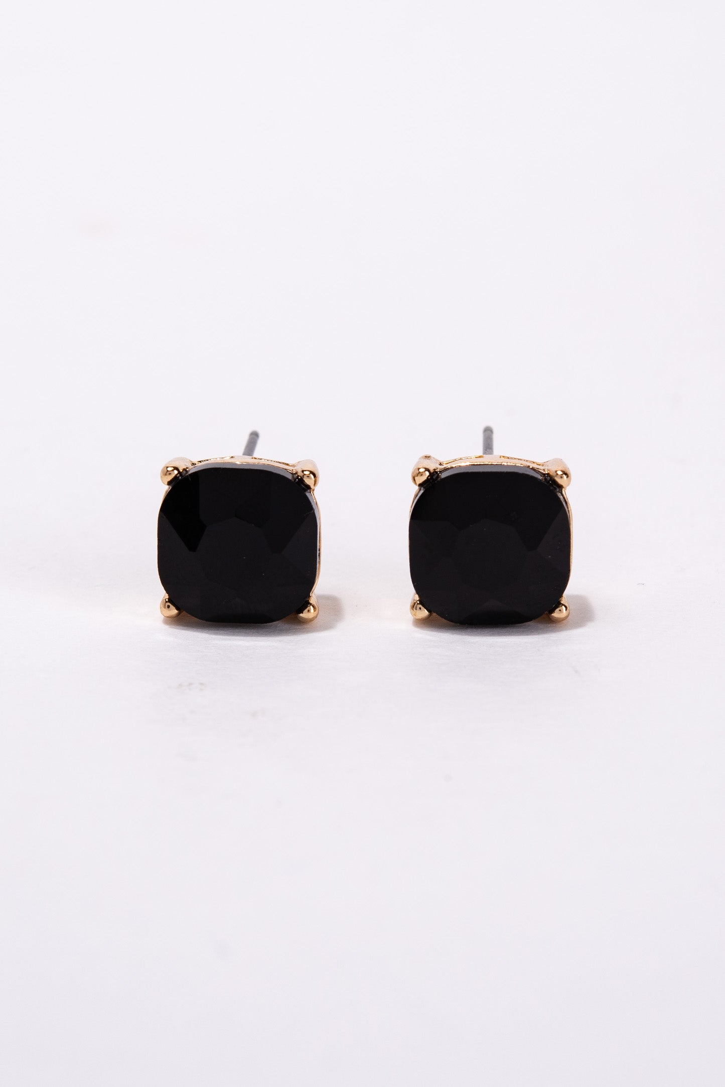 Aaliyah 10MM Crystal Cushion Post Earrings