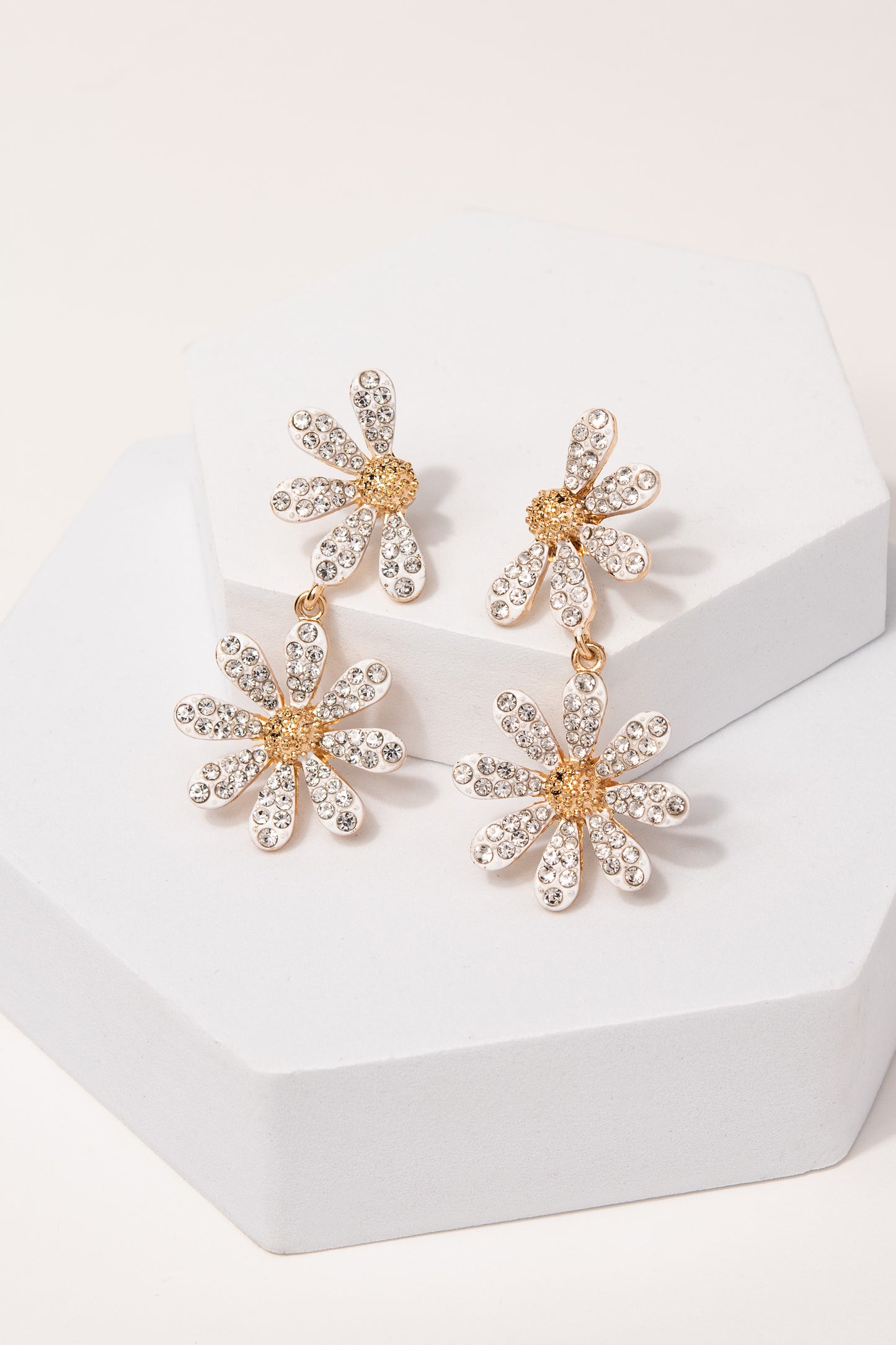 Abigail Flower Rhinestone Earrings