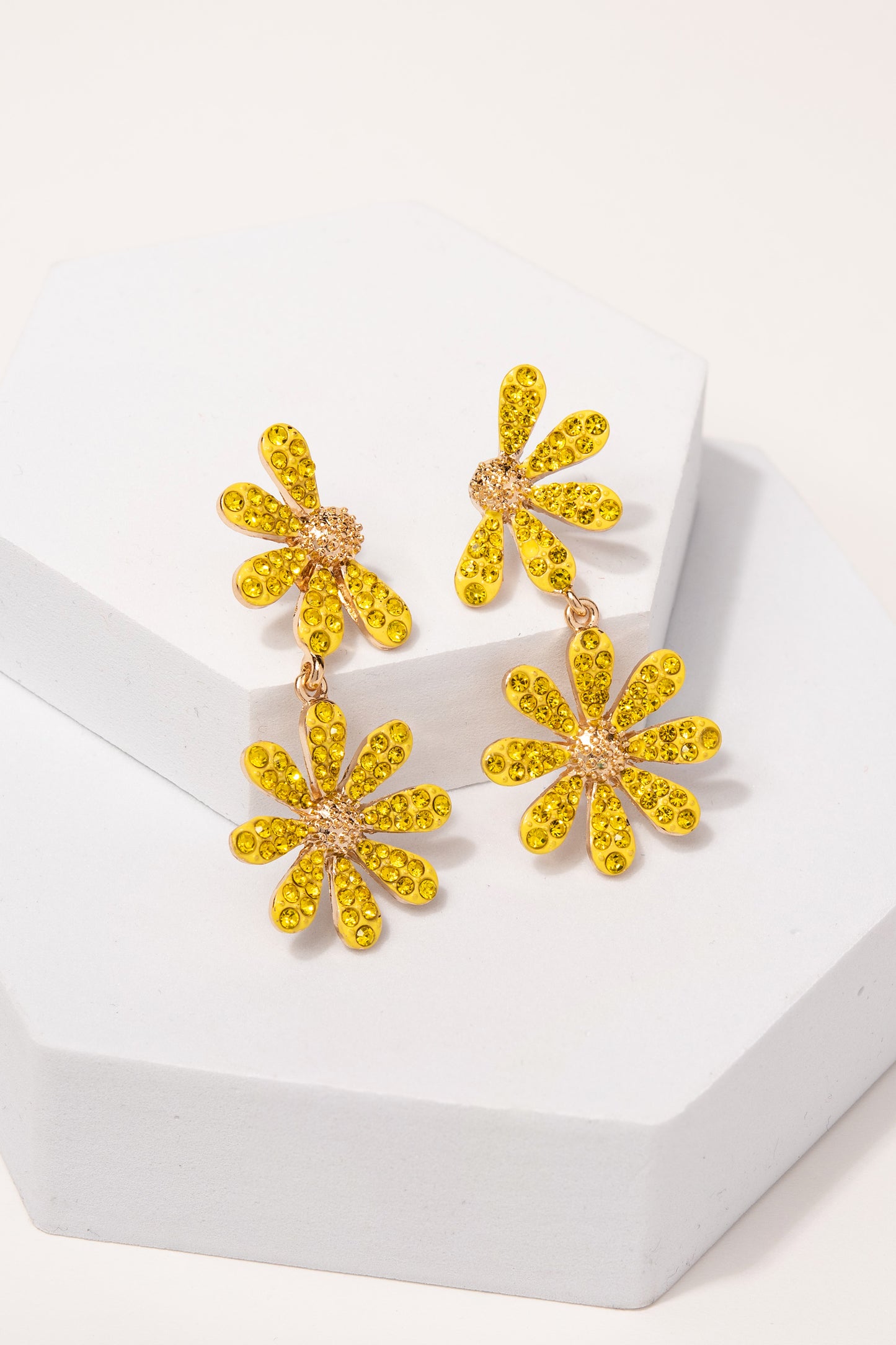 Abigail Flower Rhinestone Earrings