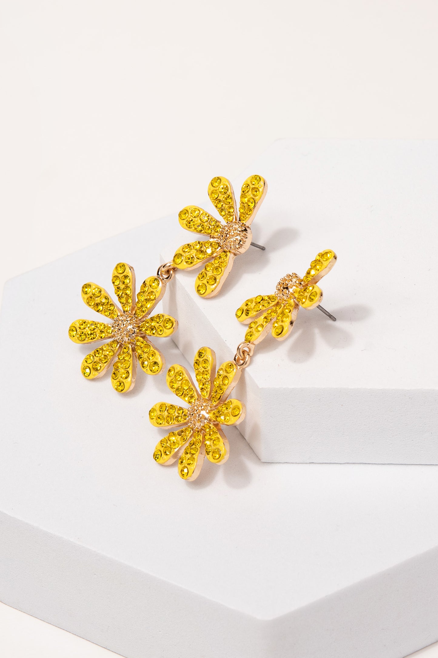 Abigail Flower Rhinestone Earrings