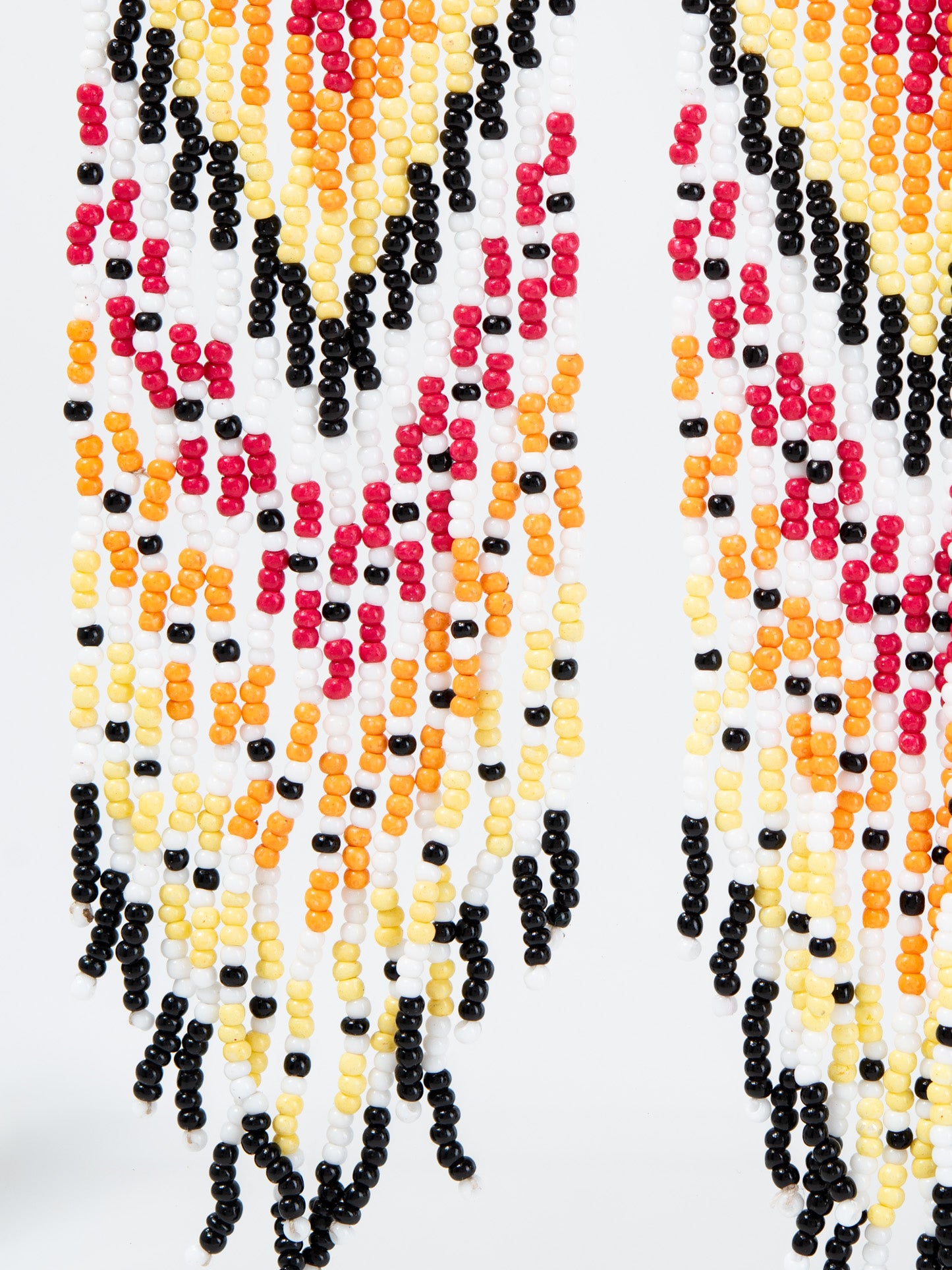 Stevie Seed Bead Fringe Dangle Earrings