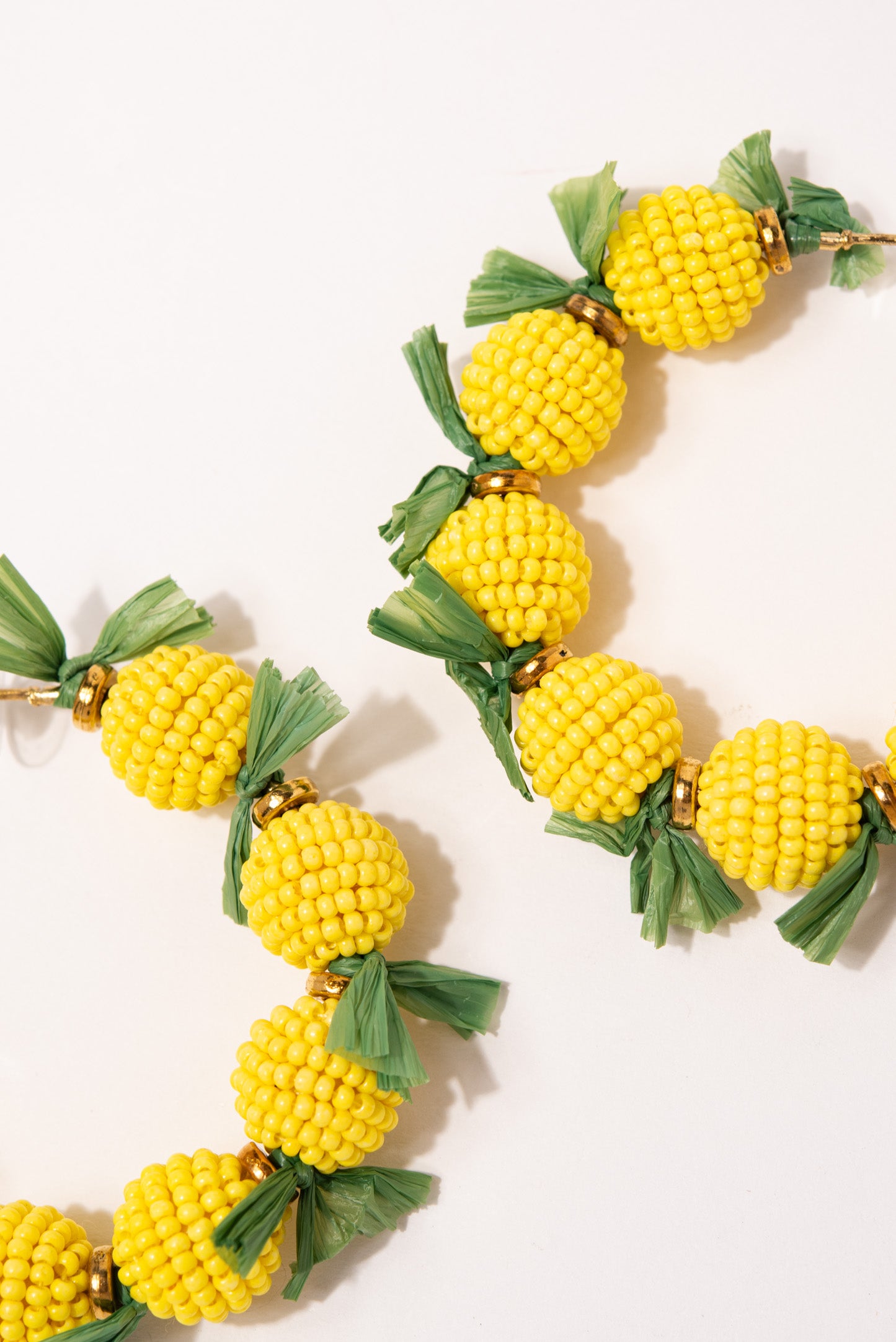 Melanie Lemon Open Hoop Earrings