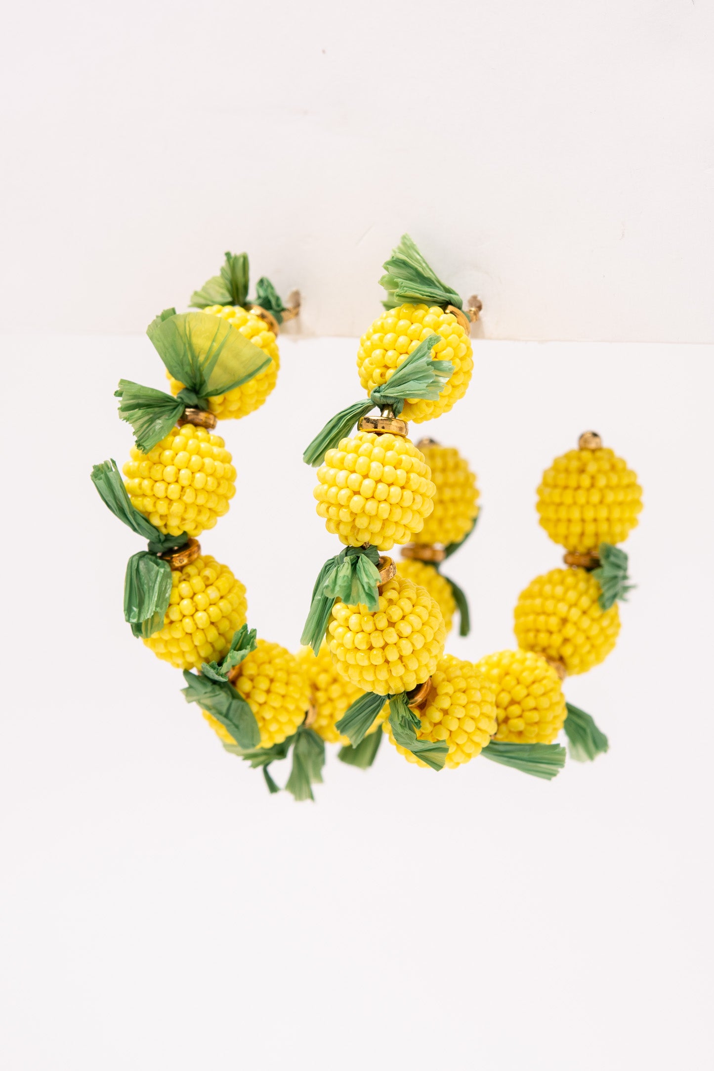 Melanie Lemon Open Hoop Earrings