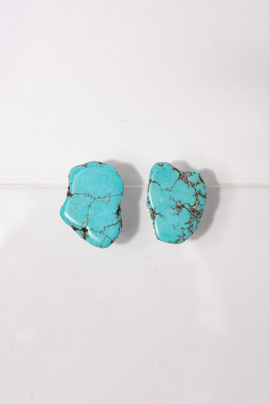 Ella Western Nugget Earrings | Turquoise