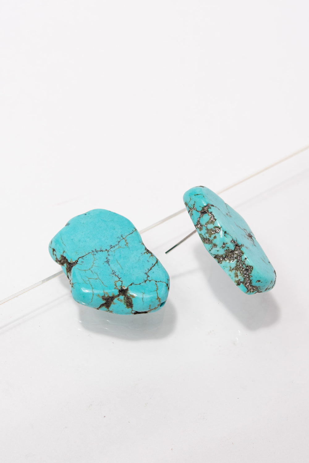 Ella Western Nugget Earrings | Turquoise
