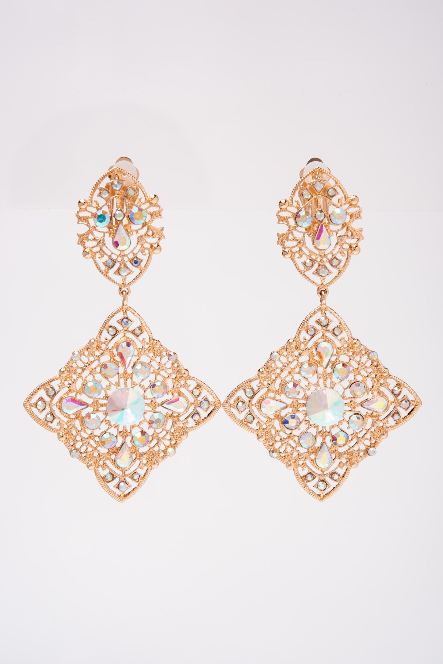 Athena Crystal Dangle Earrings