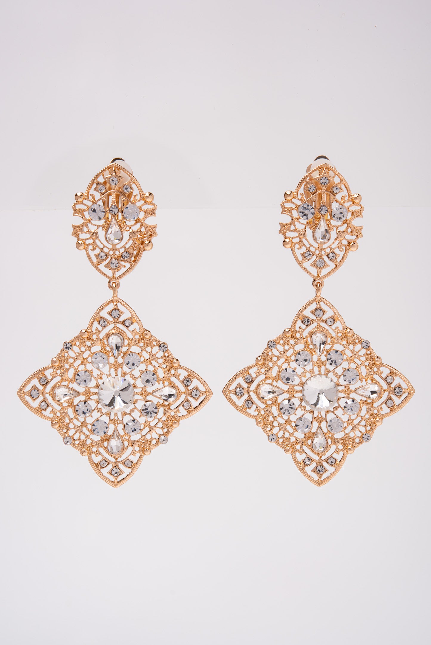 Athena Crystal Dangle Earrings