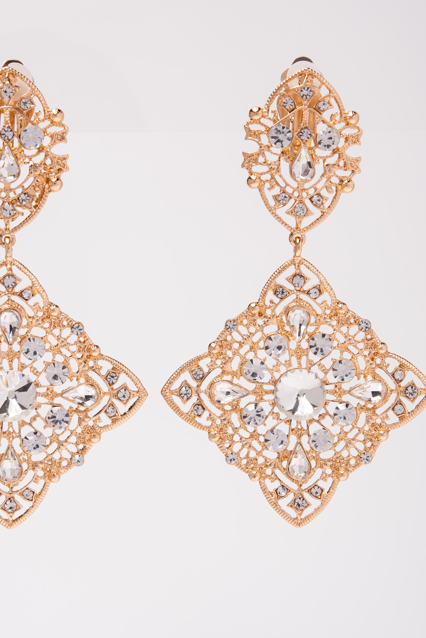 Athena Crystal Dangle Earrings