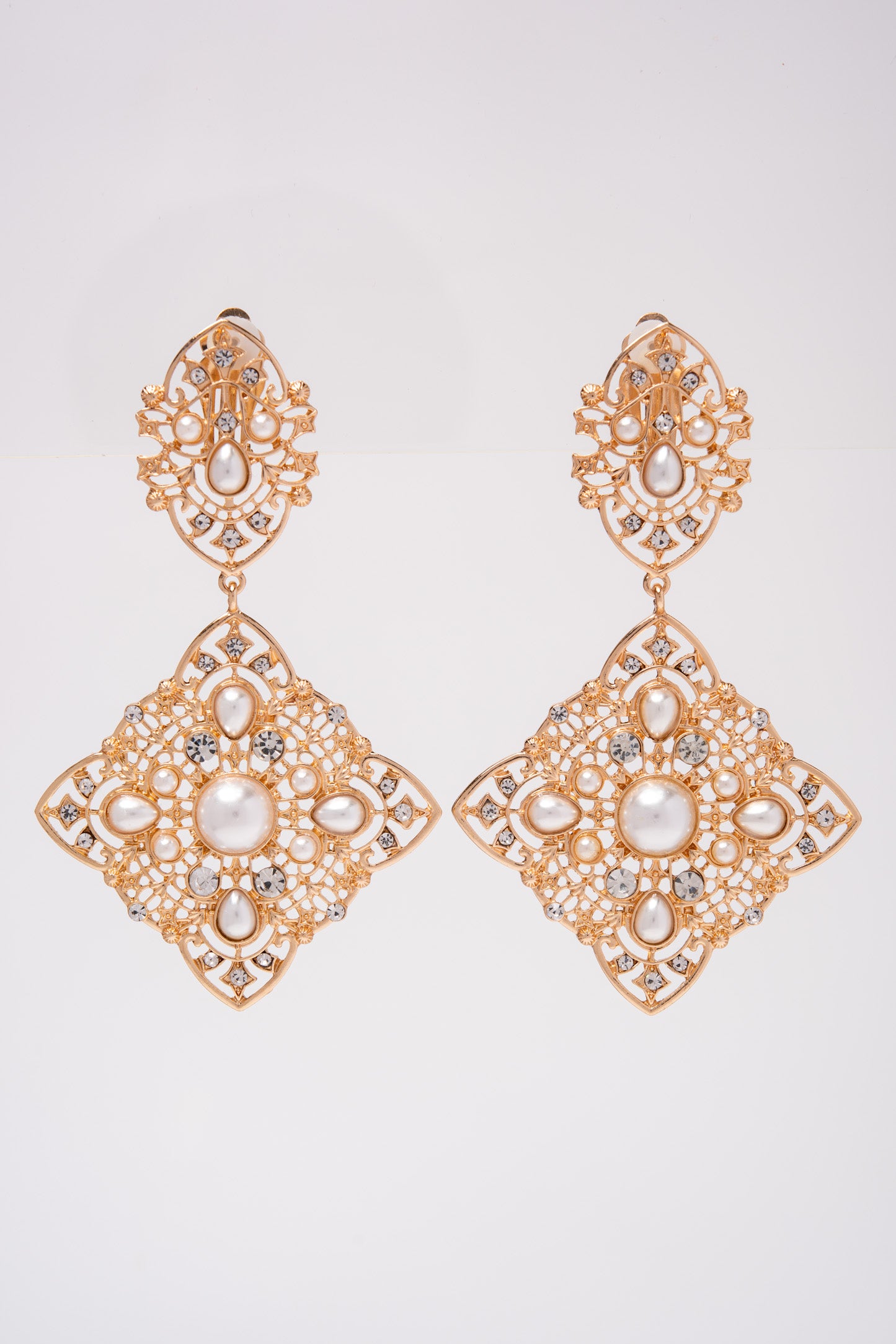 Athena Crystal Dangle Earrings