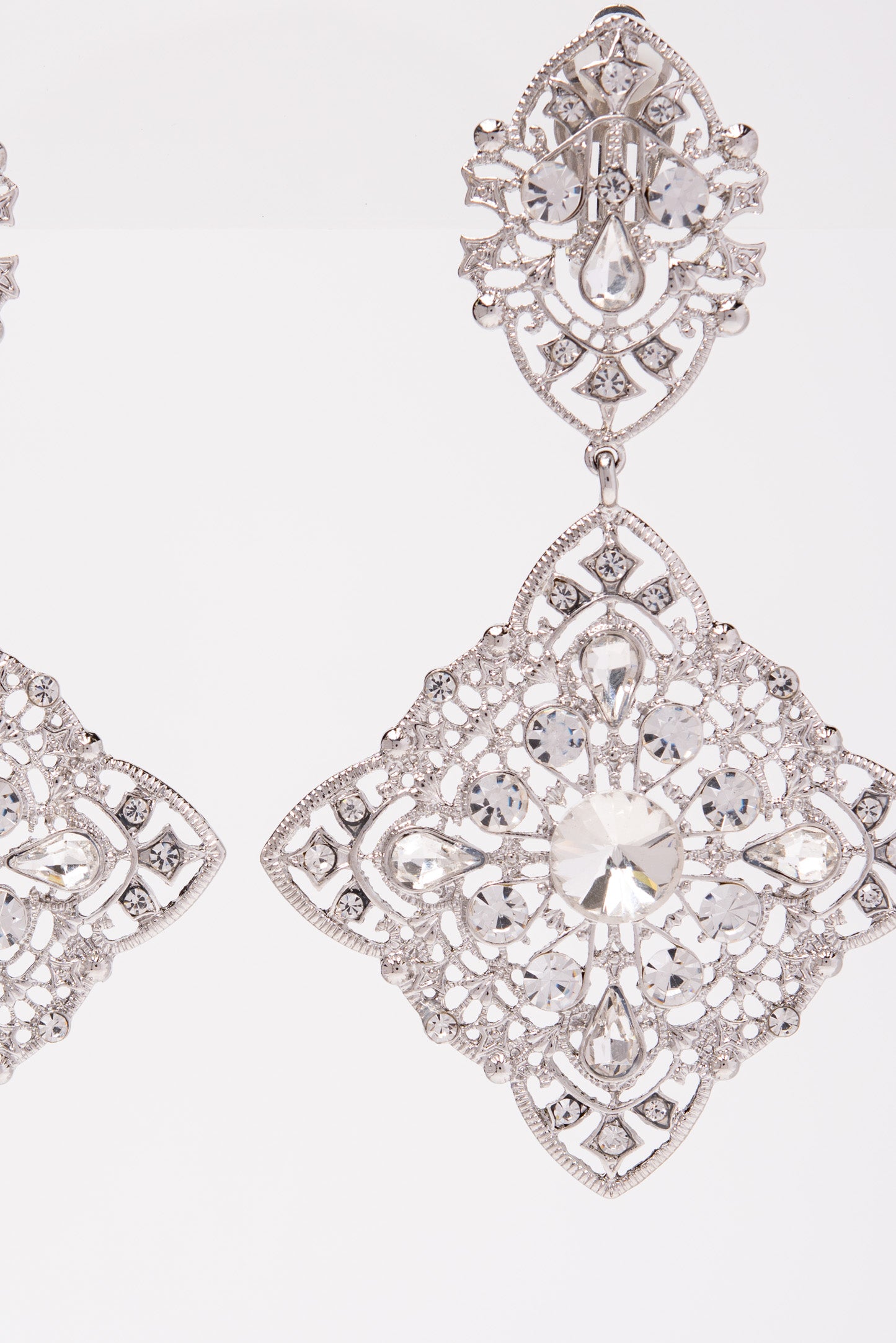 Athena Crystal Dangle Earrings