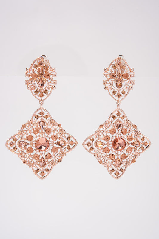 Athena Crystal Dangle Earrings