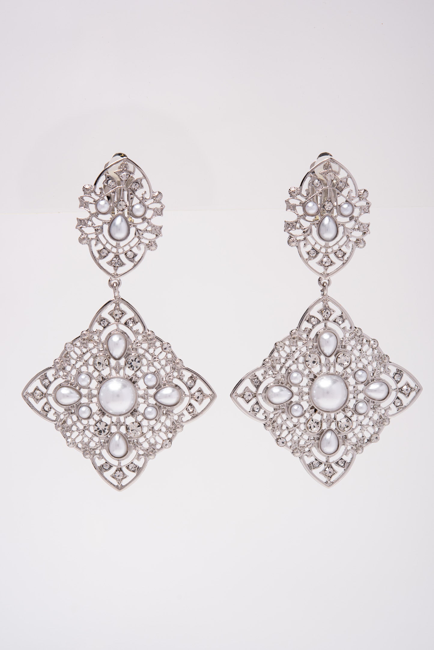 Athena Crystal Dangle Earrings