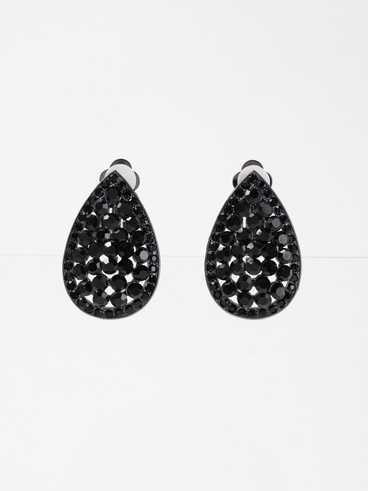 Melinda Rhinestone Clip-On Earrings