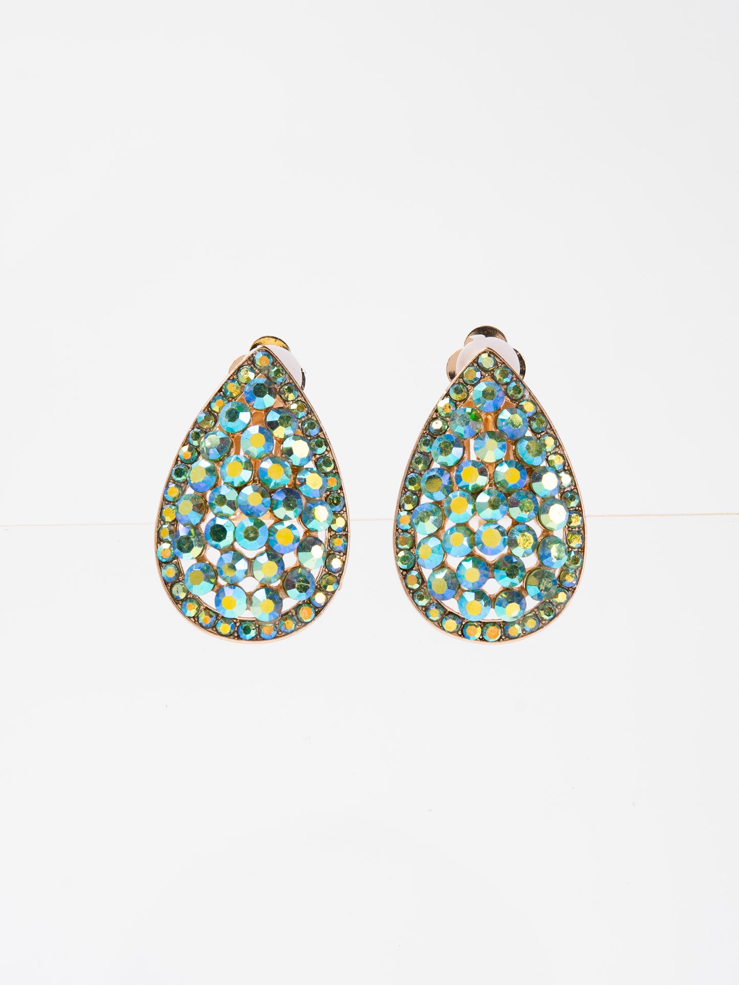 Melinda Rhinestone Clip-On Earrings