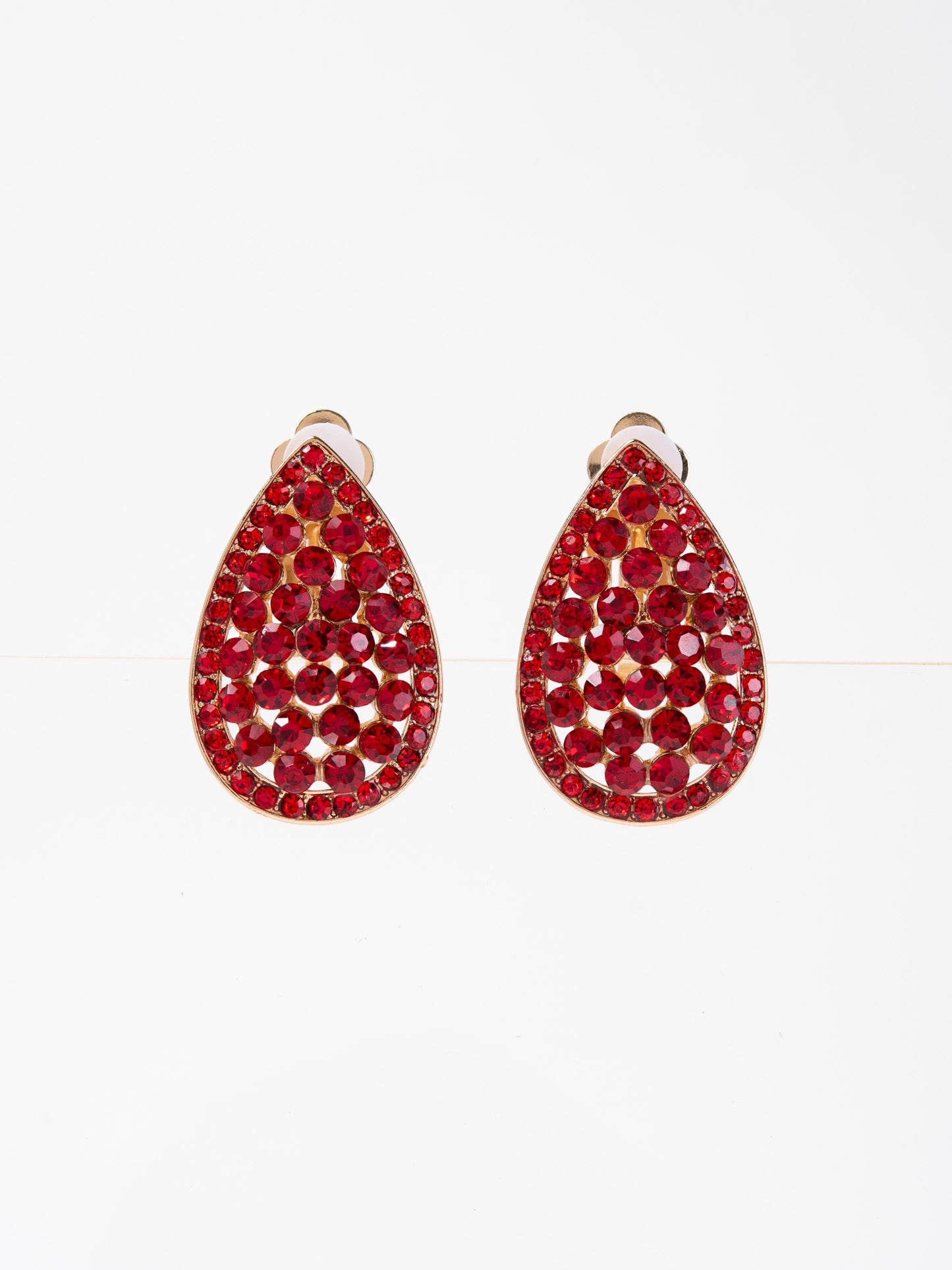 Melinda Rhinestone Clip-On Earrings