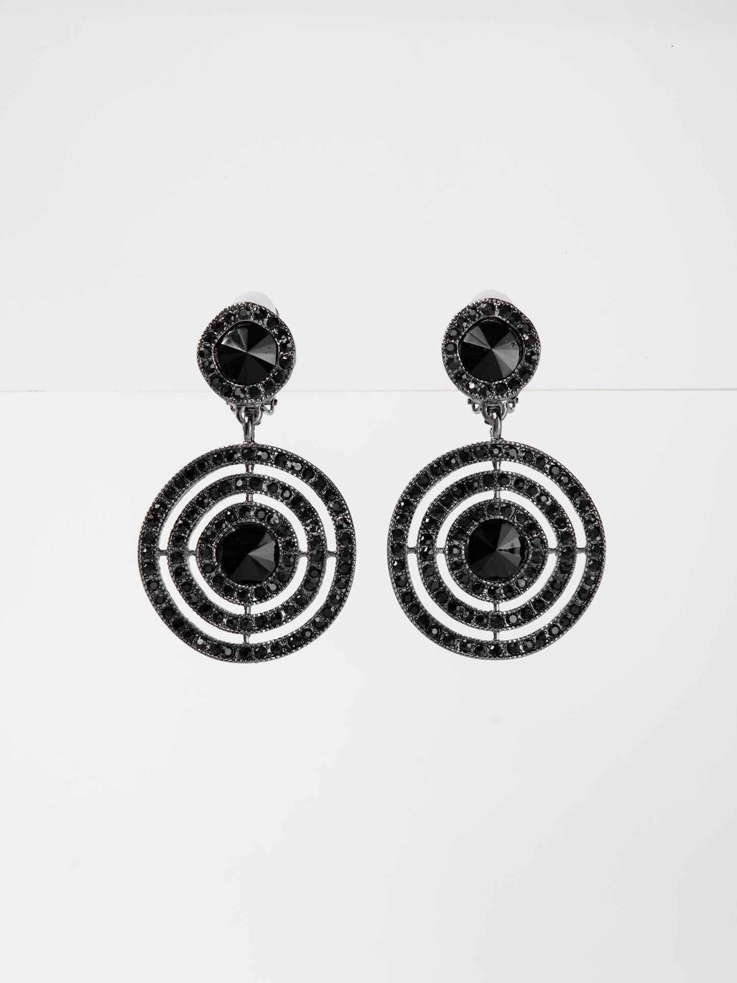 Oakley Circle Drop Rhinestone Earrings