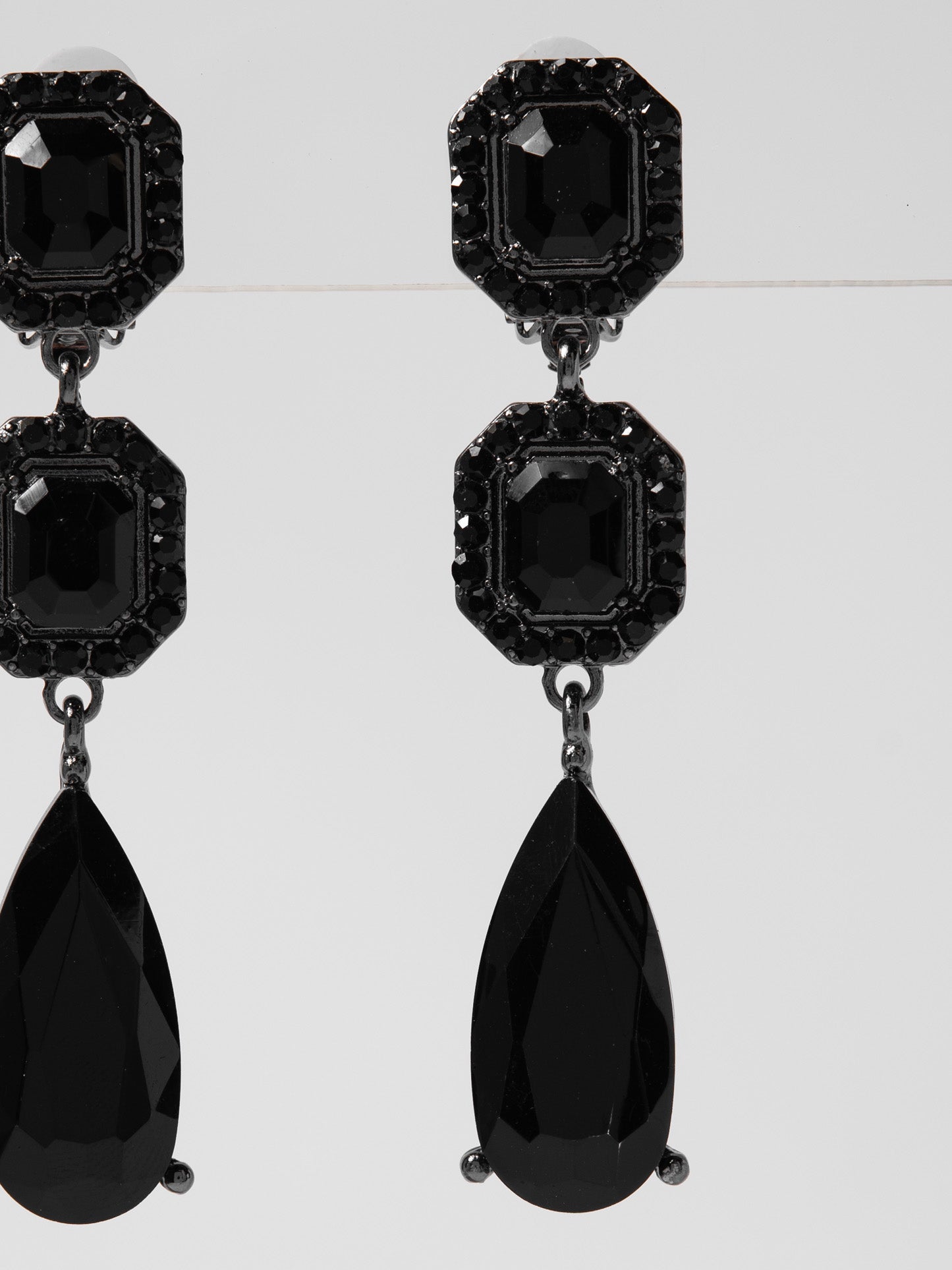 Blakely Rhinestone Dangly Stone Earrings