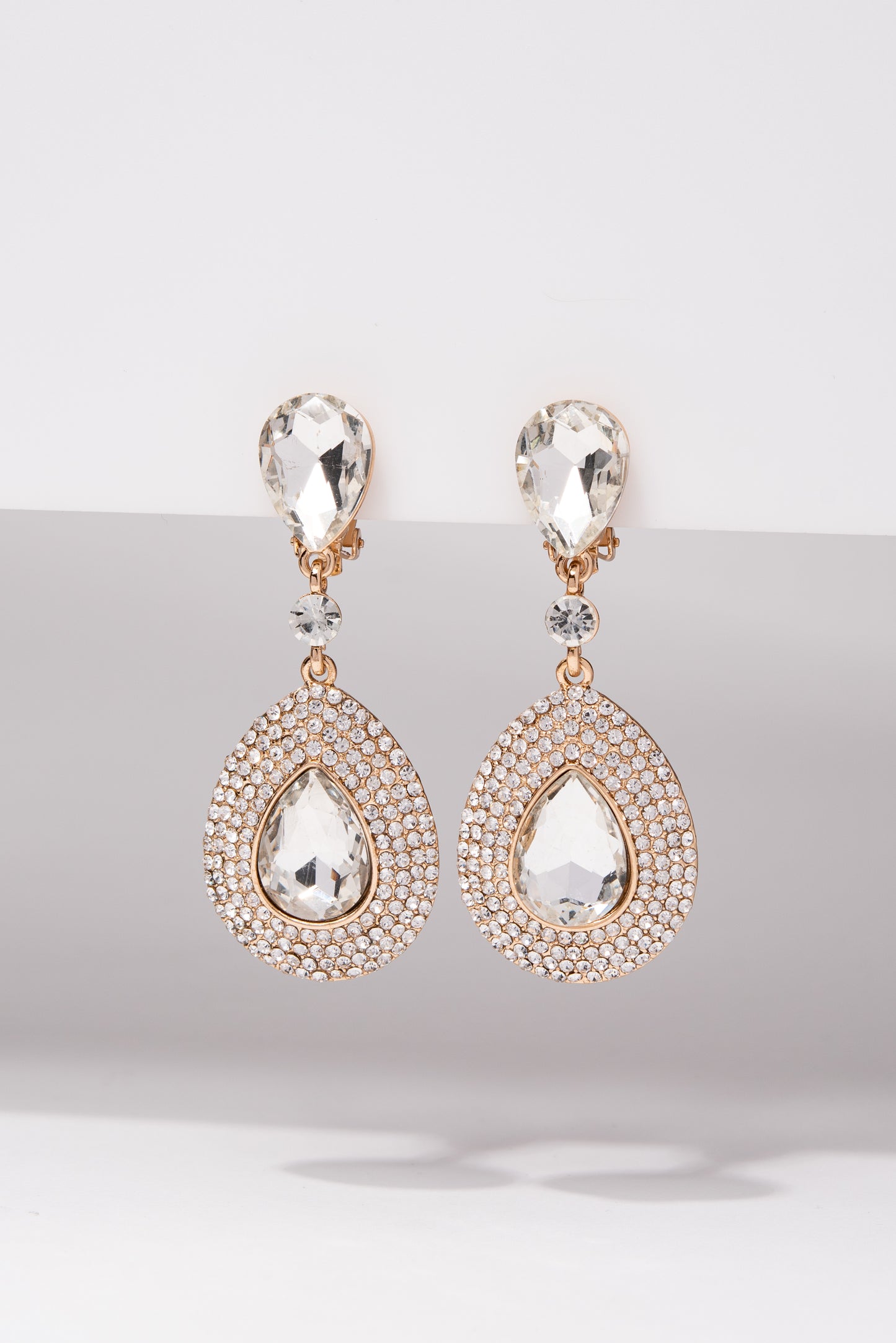 Adalira Rhinestone Clip-on Earrings