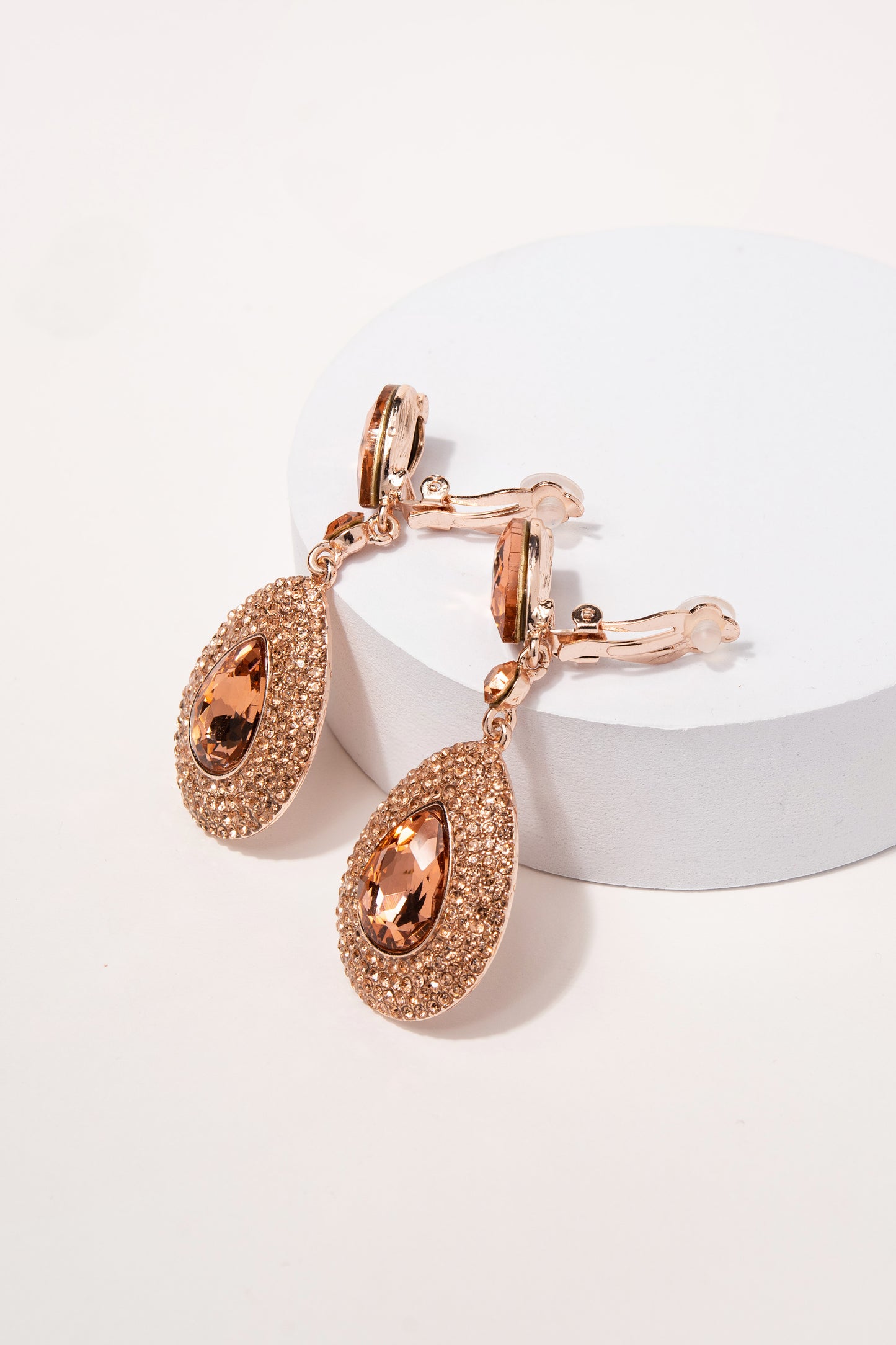 Adalira Rhinestone Clip-on Earrings