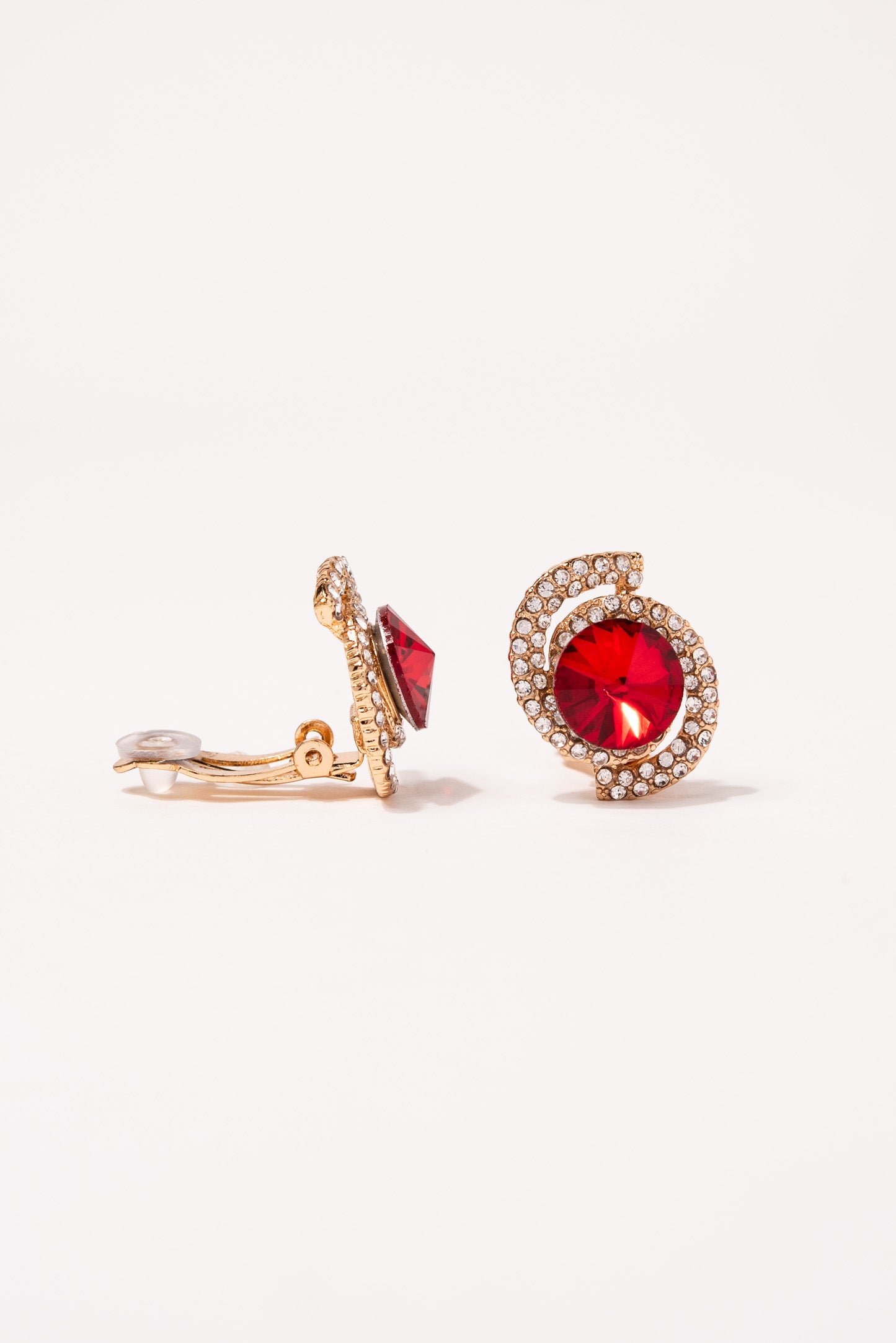 Isabella Orbit Halo Stud Clip-On Earrings