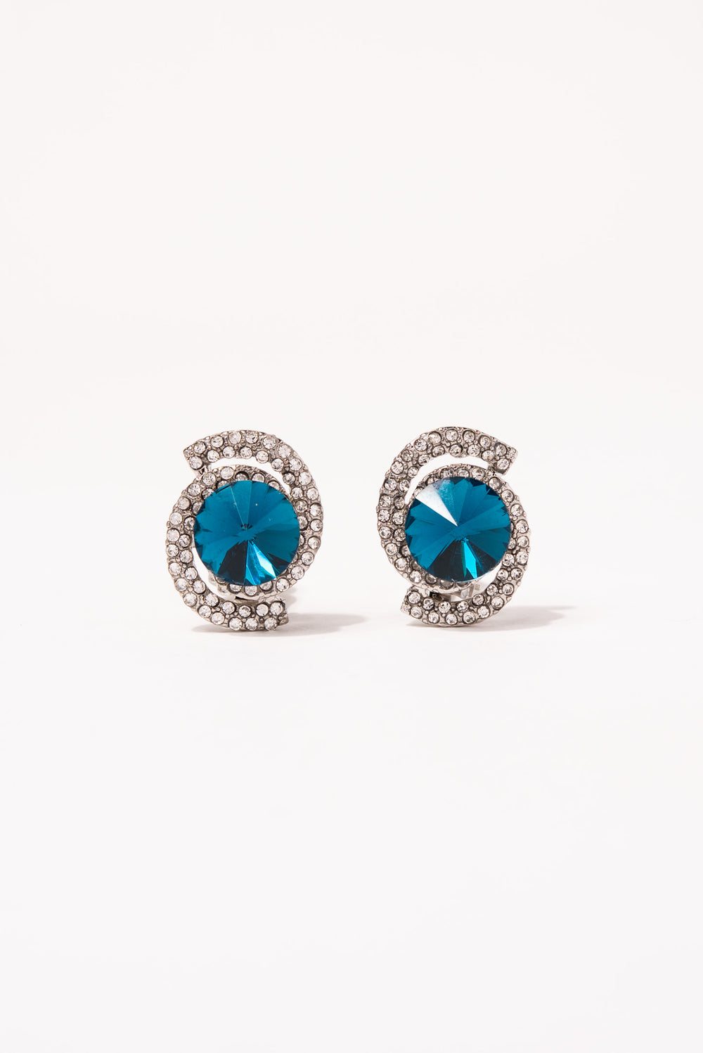 Isabella Orbit Halo Stud Clip-On Earrings