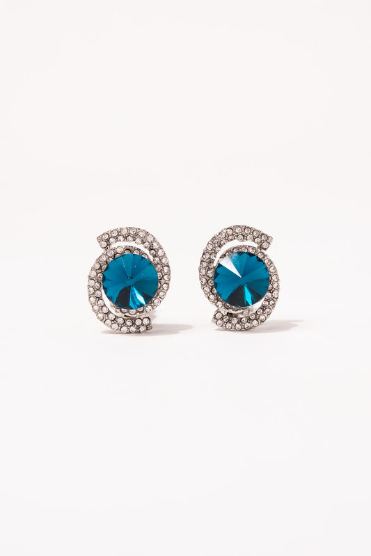 Isabella Orbit Halo Stud Clip-On Earrings