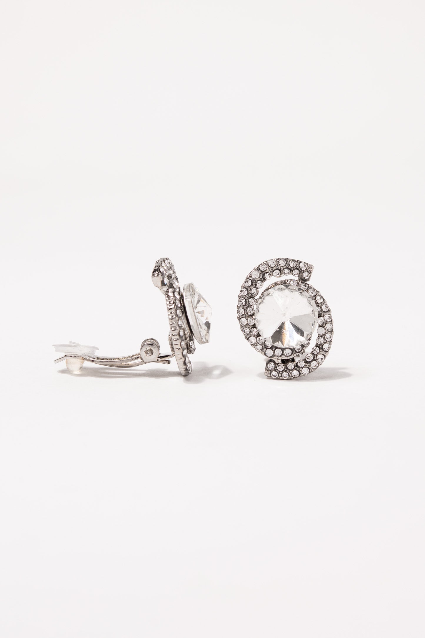 Isabella Orbit Halo Stud Clip-On Earrings