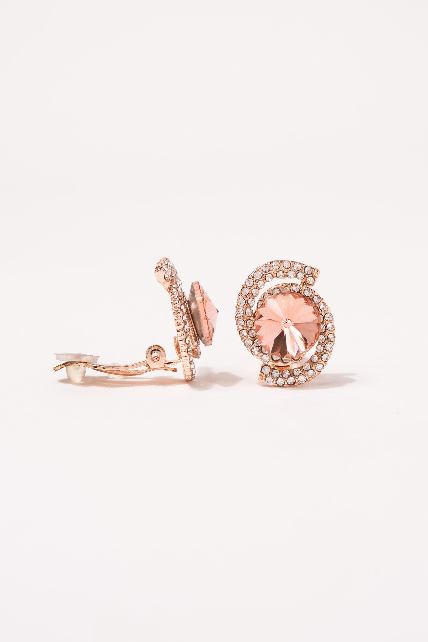 Isabella Orbit Halo Stud Clip-On Earrings