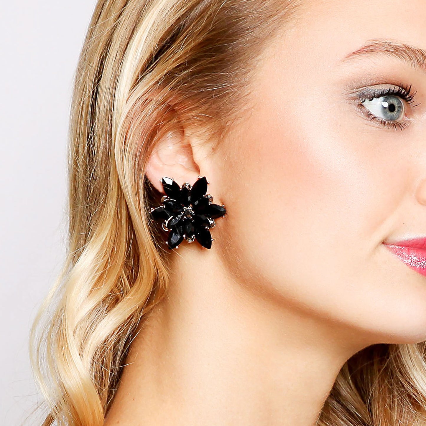 Ivy Flower Burst Clip-on Earrings