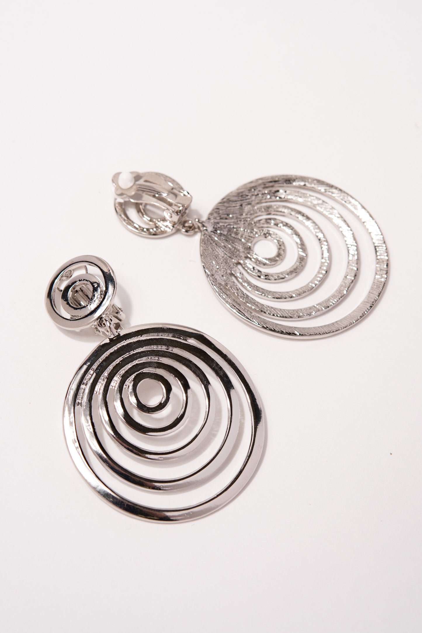 Adalyn Swirls Metal Clip-On Earrings