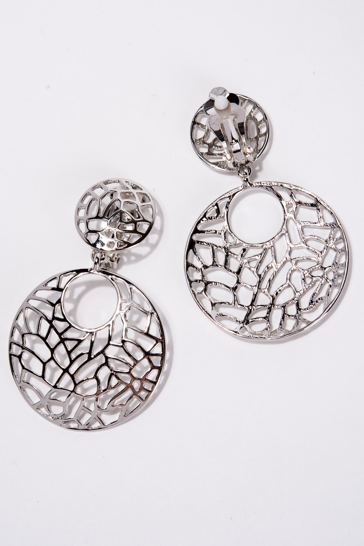 Ally 2-Tier Cutout Clip On Earring